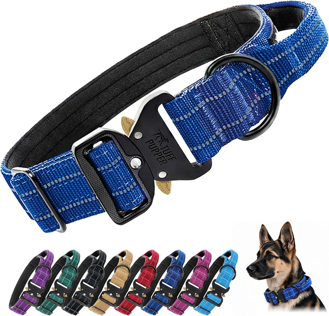 Tuff Pupper Heavy Duty Tactical Dog Collar | 1.5" Wide Ballistic Nylon