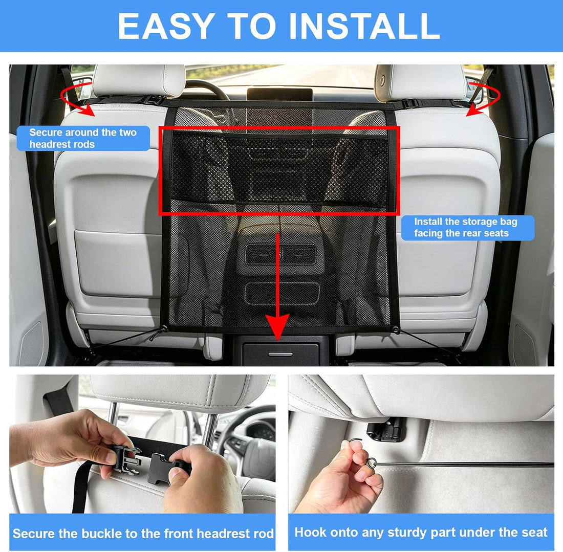 Dog Car Barrier, Dog Net for Car, Car Divider for Dogs Fit Car/SUV