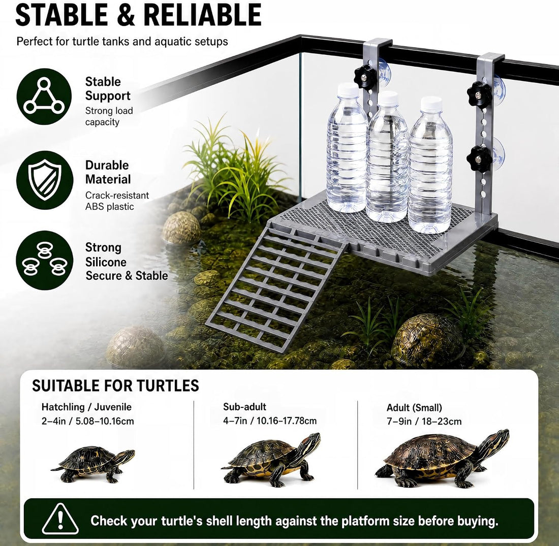 Turtle Basking Platform, Adjustable Hanging Platform Tank Accessories