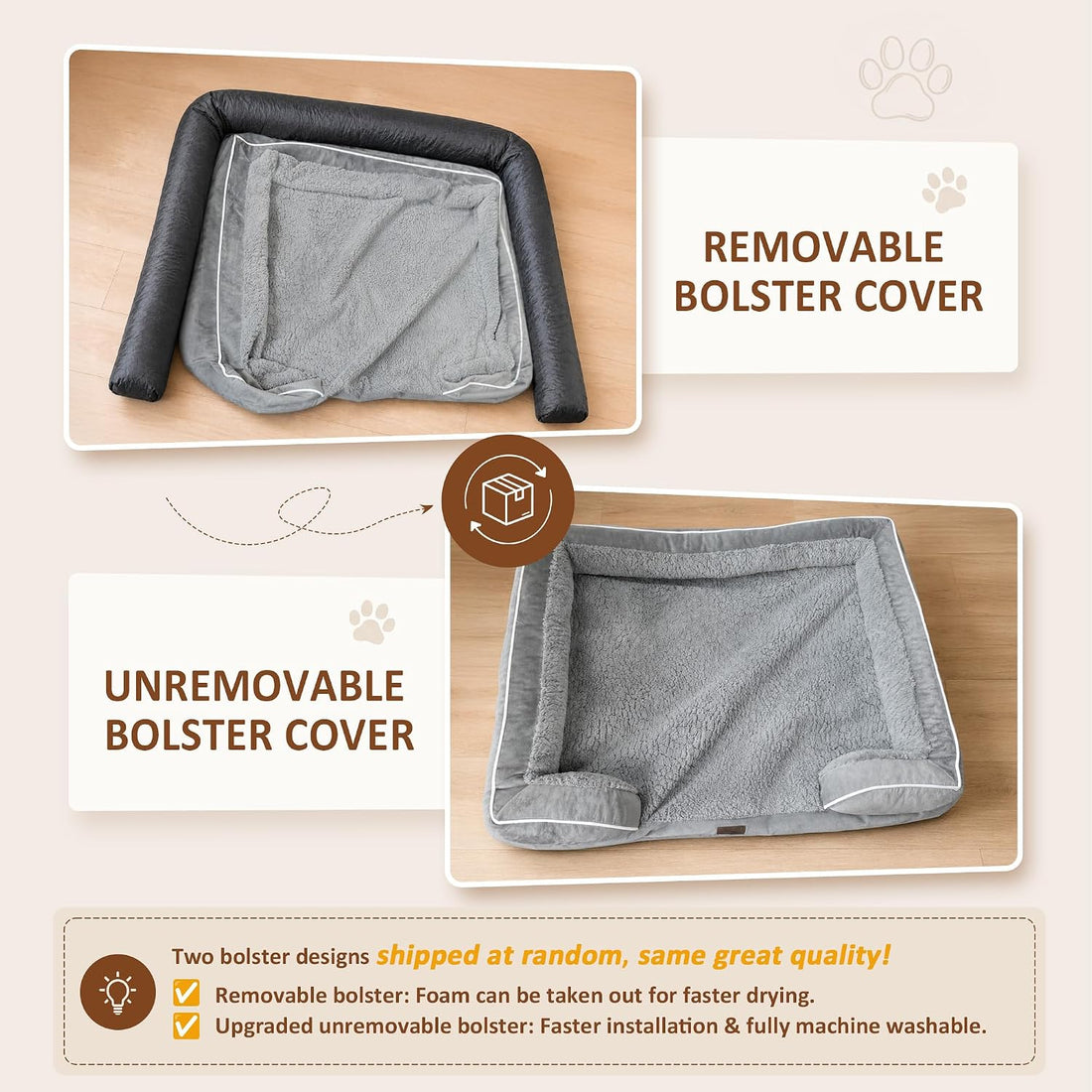 Comfort Expression Orthopedic Dog Bed for Extra Large Dogs 42x30 Inch