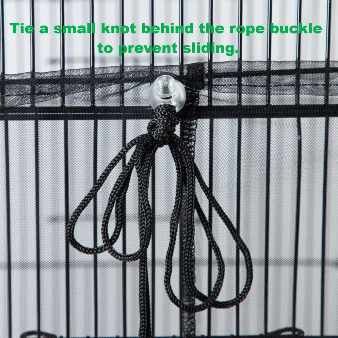 Bird Cage Netting Seed Catcher, Circumference 80-118 inch