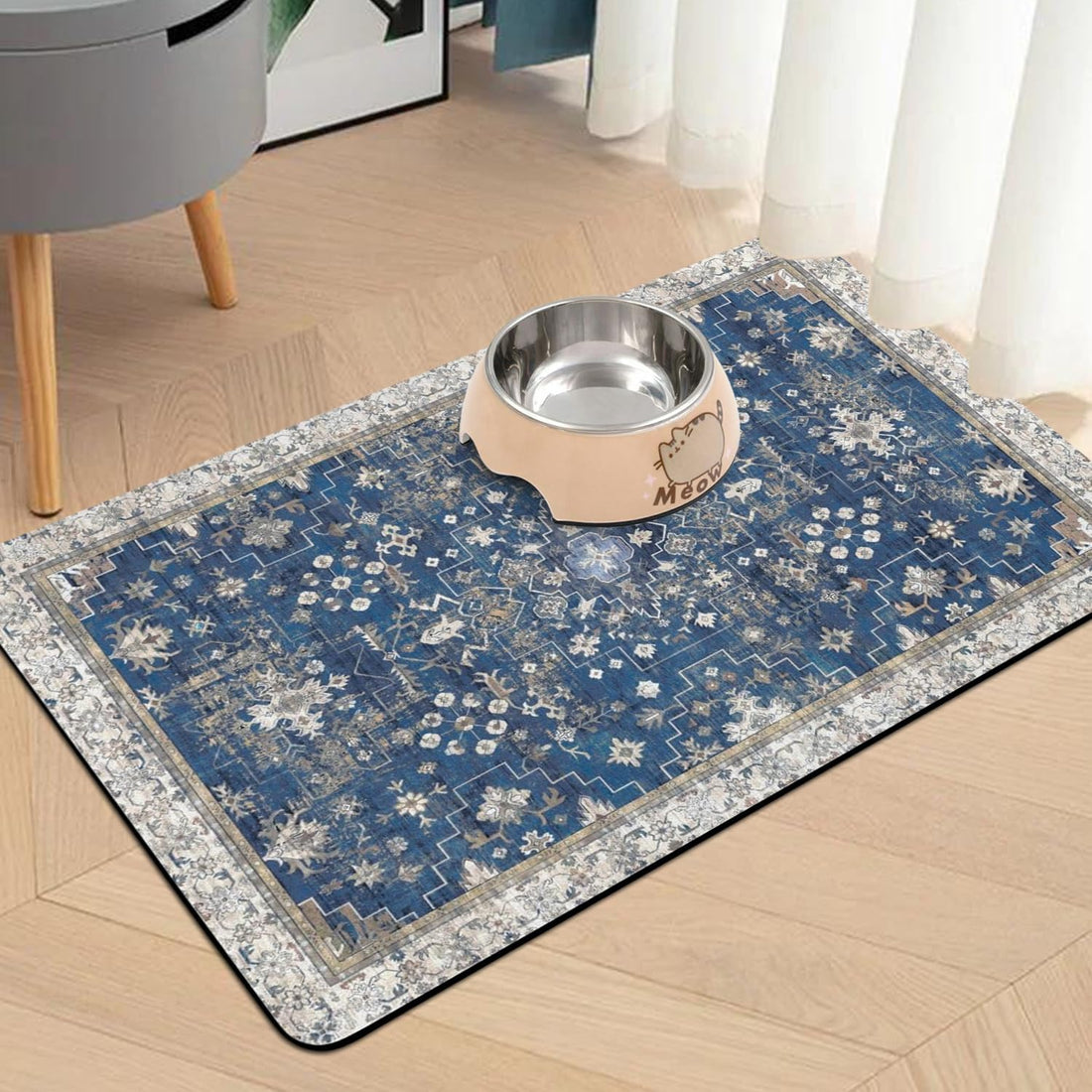 Pet Food Mats for Floor, Absorbent Dog Mat for Food and Water