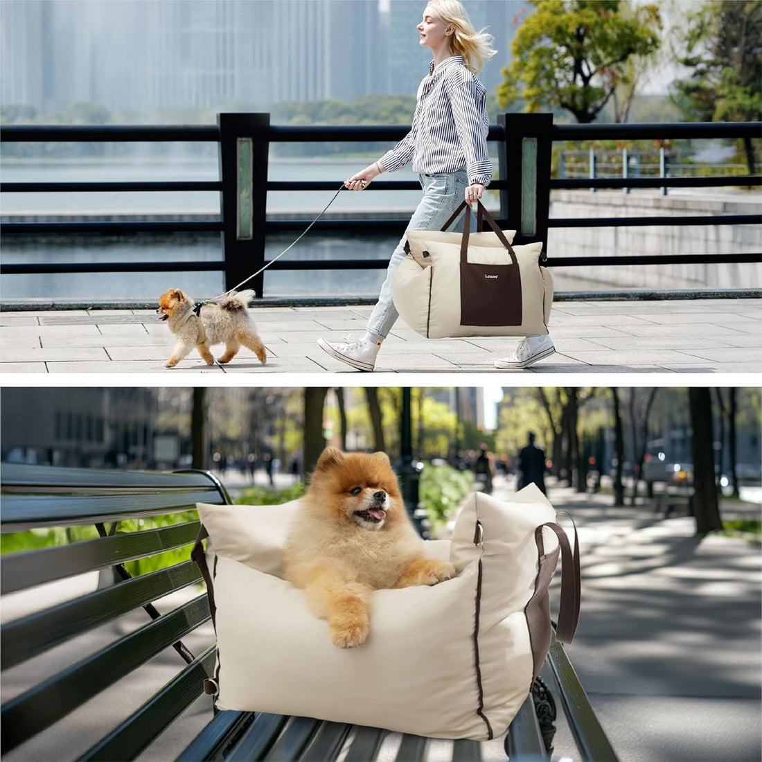 Lesure Small Dog Car Seat for Small Dogs