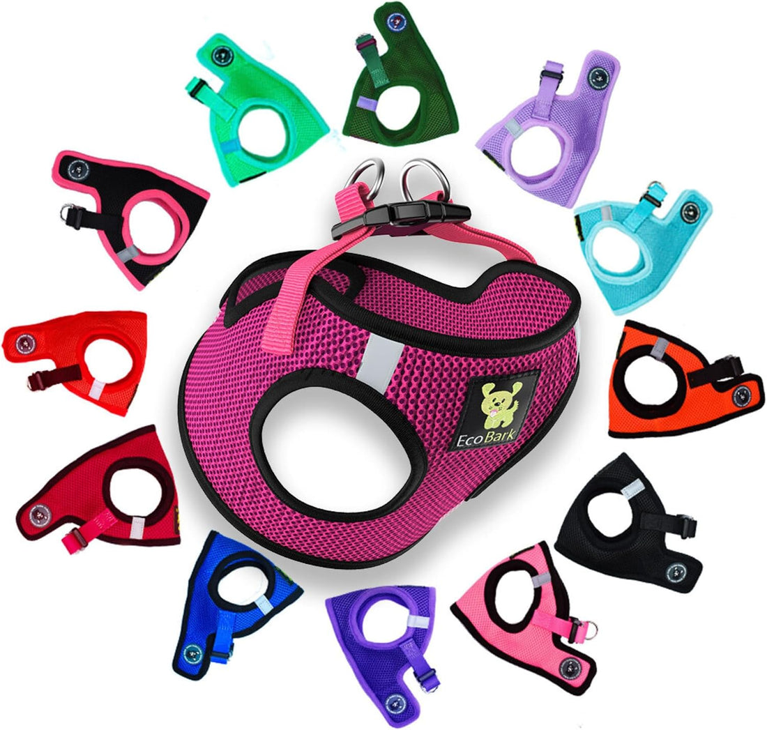 EcoBark XXS Dog Harness, Soft Step in Teacup Puppy Mesh Vest