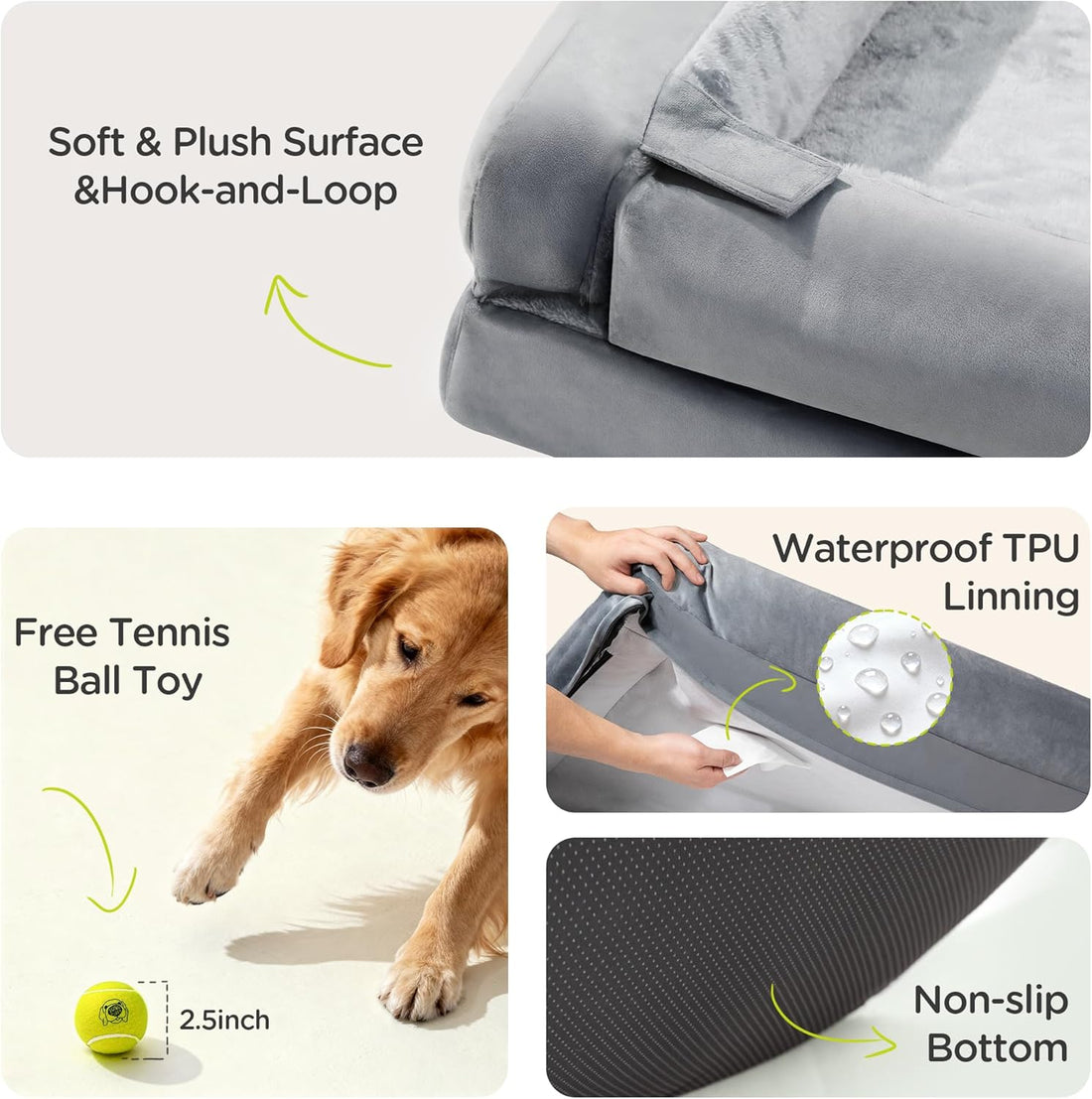 Waterproof Orthopedic Dog Bed for Medium Large Sized Dogs