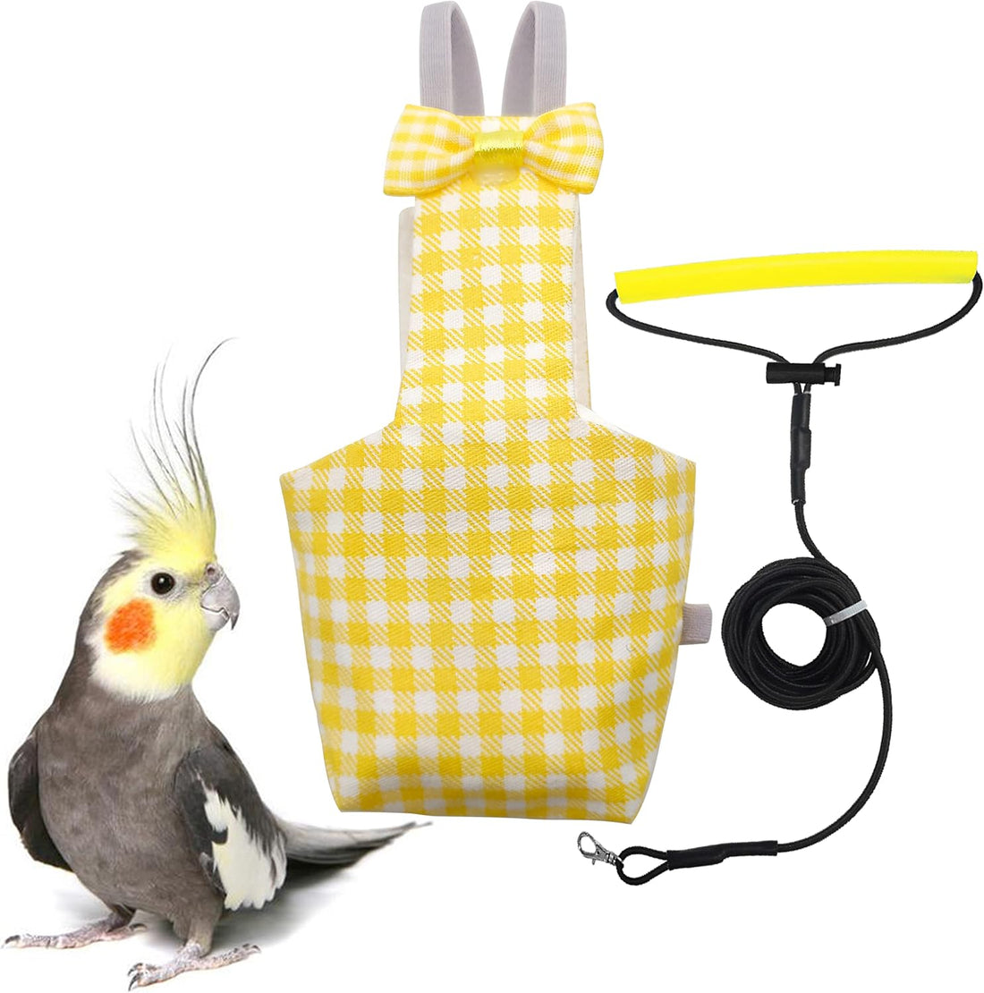 VANFAVORI Bird Diaper Flight Suit with 80-inch Leash Rope, M Size