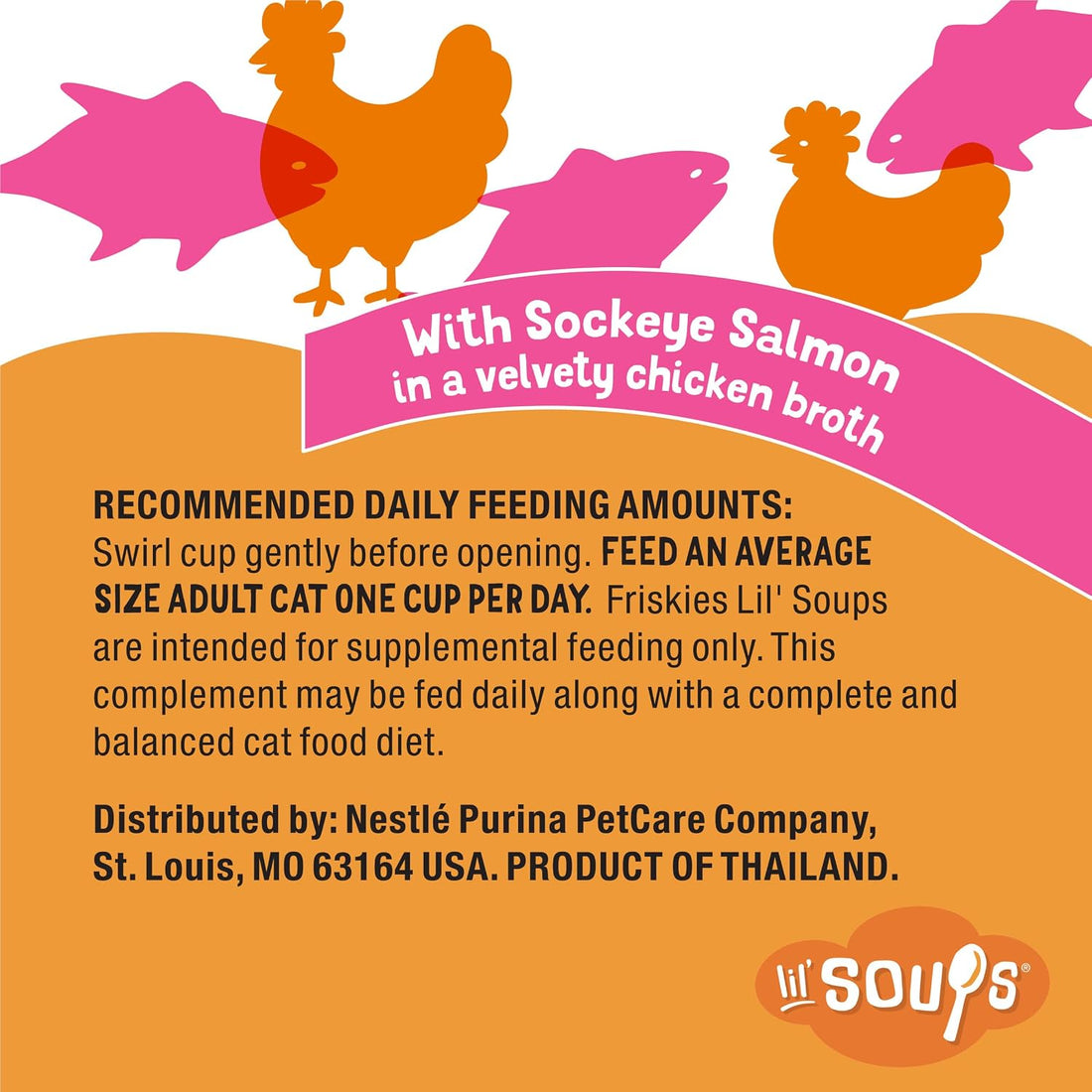 Friskies Purina Grain Free Lickable Cat Food Toppers Lil’ Soups