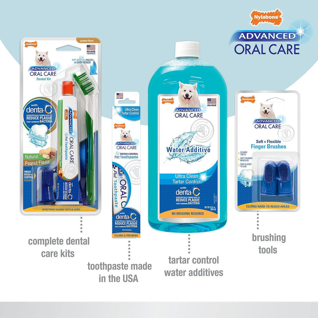 Nylabone Advanced Oral Care Tartar Control Dog Toothpaste Original