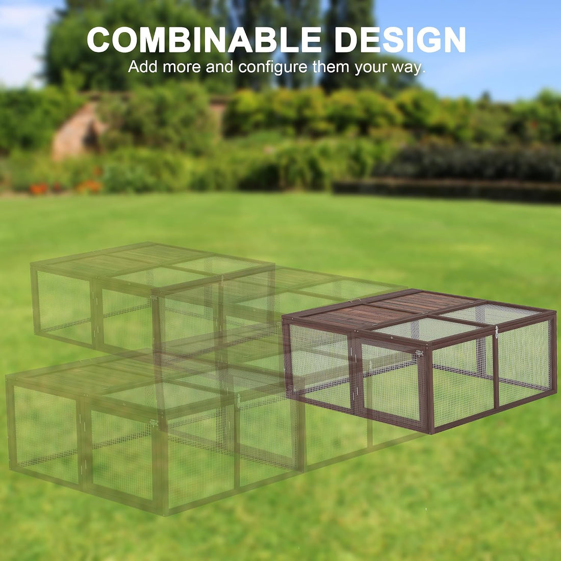 Portable Chicken Coop Run, Folding Rabbit Hutch