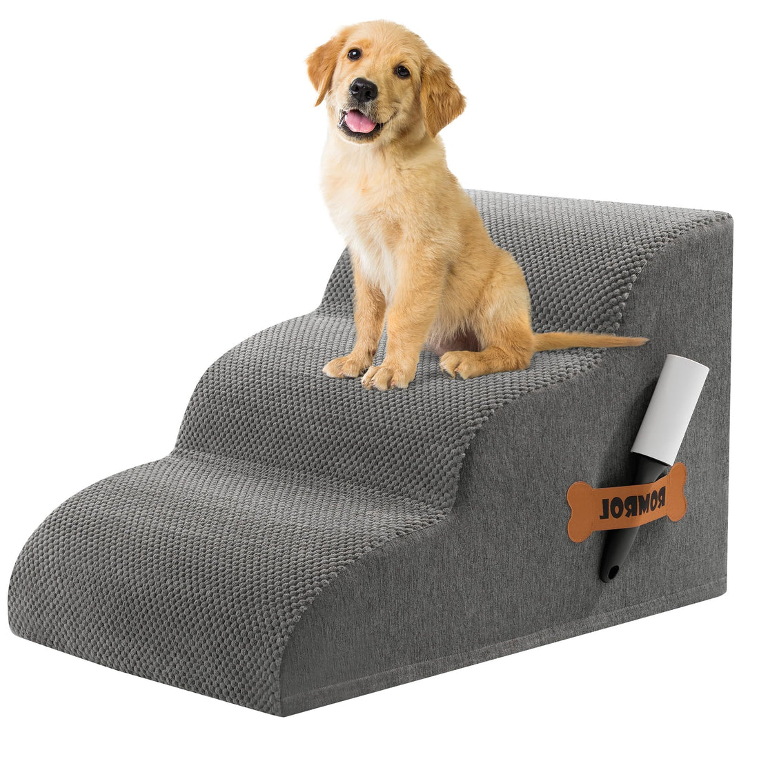 Romrol Dog Stairs Ramp for High Bed