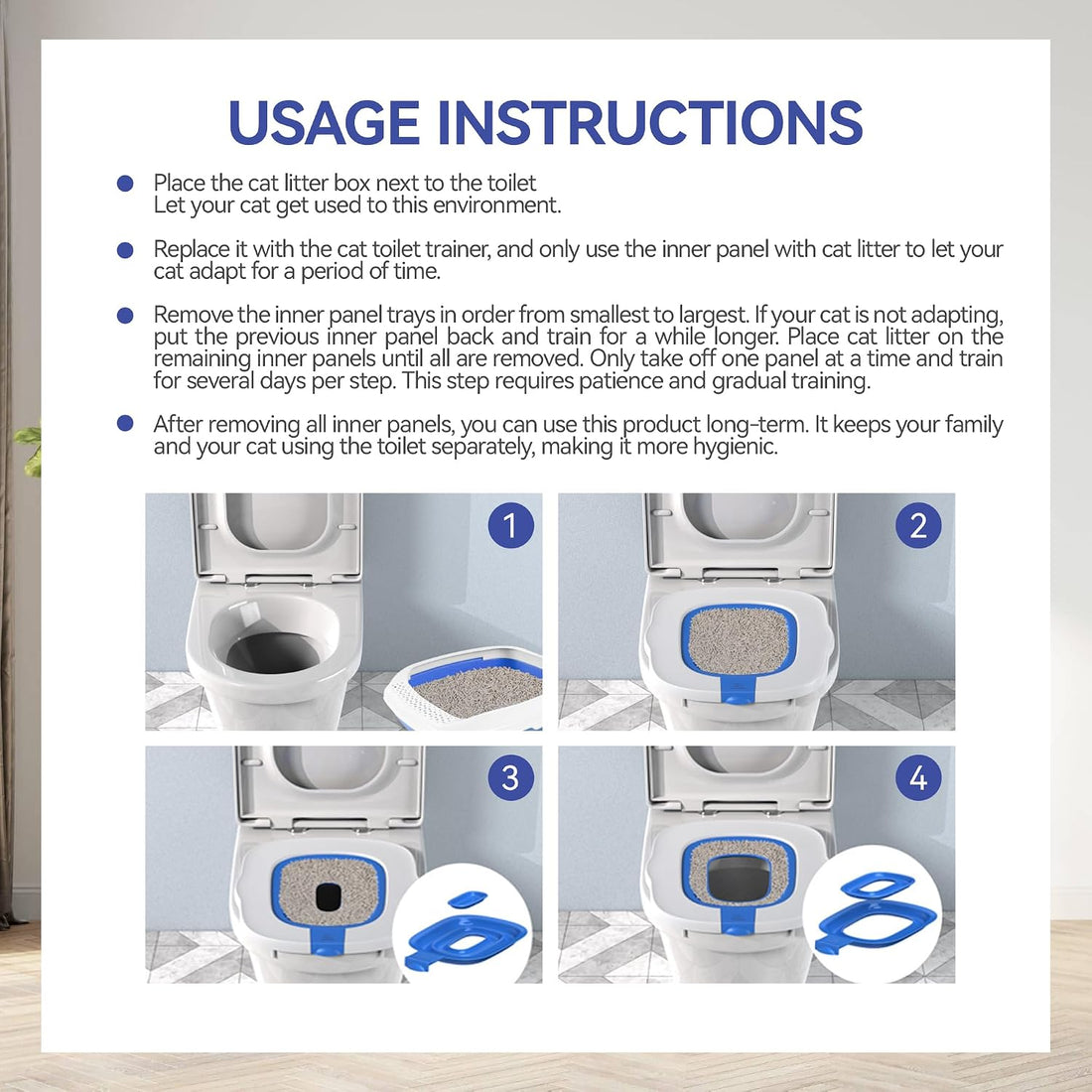 4th Gen Cat Toilet Trainer Kit | Universal Antislip Potty Seat Device