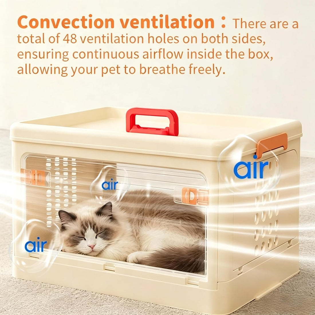 Pet Carrier for Cat & Dog,19-in Collapsible Cat Carrier Hard,Portable