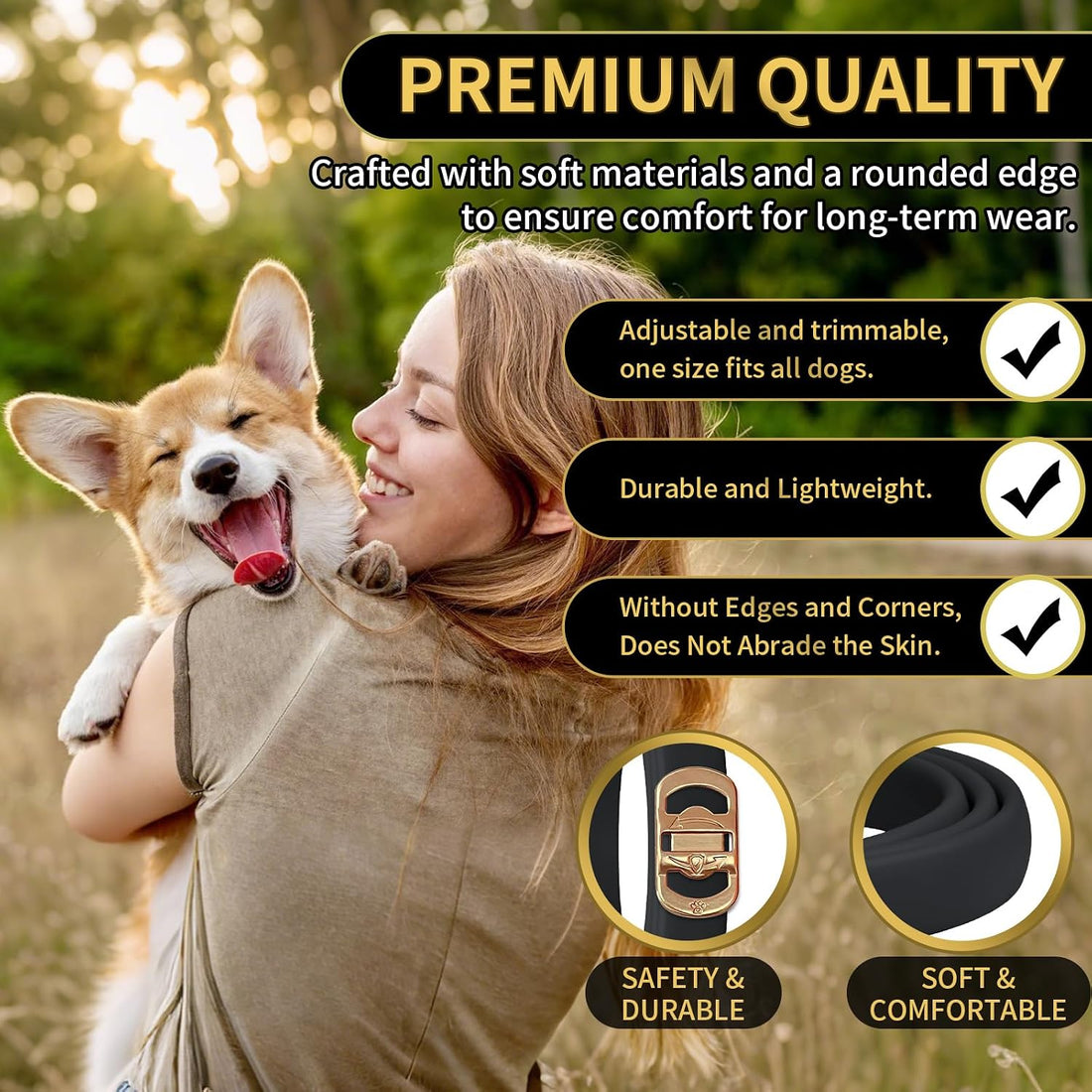 Lerqua Flea Collar for Dogs 4 Pack