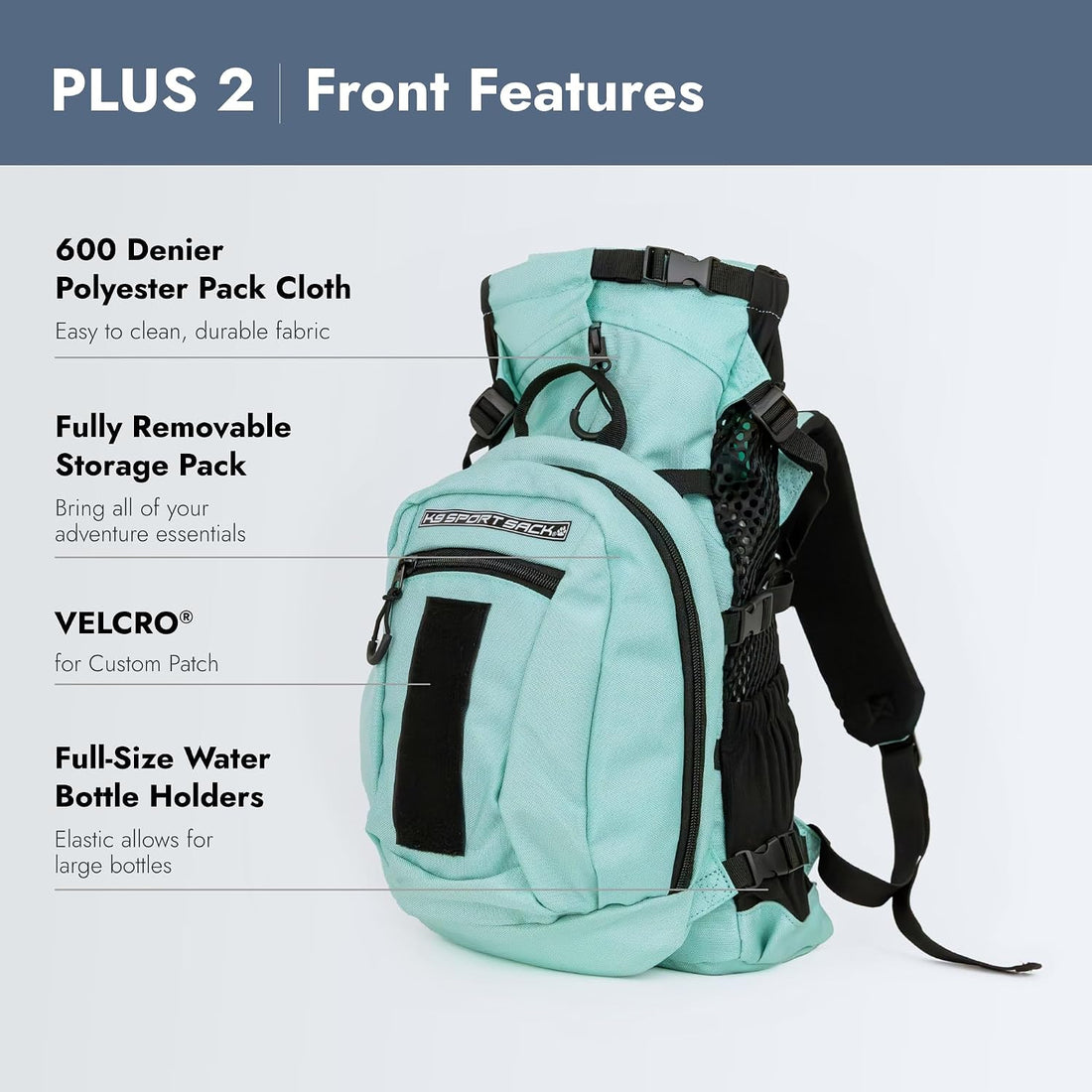 K9 Sport Sack Plus 2 - Medium, Summer Mint