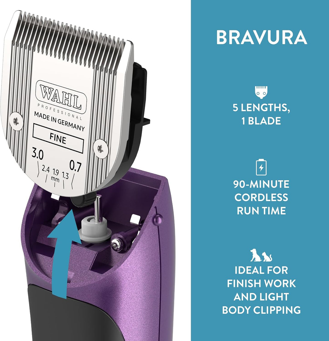 Wahl Professional Animal Bravura Pet, Dog, Cat