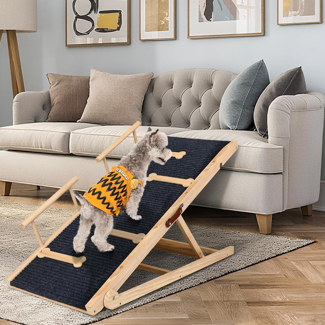 Dog Ramp for Bed, Ramp for Dogs to Get on Bed
