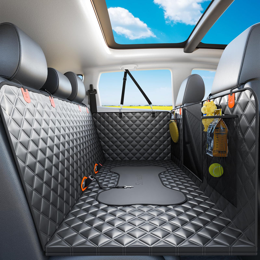 Sixheels Dog Car Seat Cover Back Seats Protector