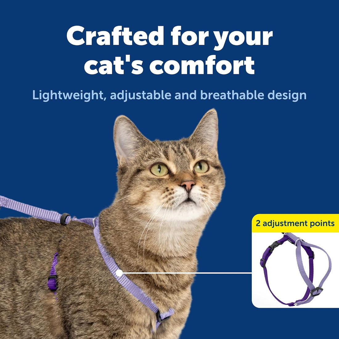 PetSafe Come with Me Kitty Harness and Bungee Leash Adjustable