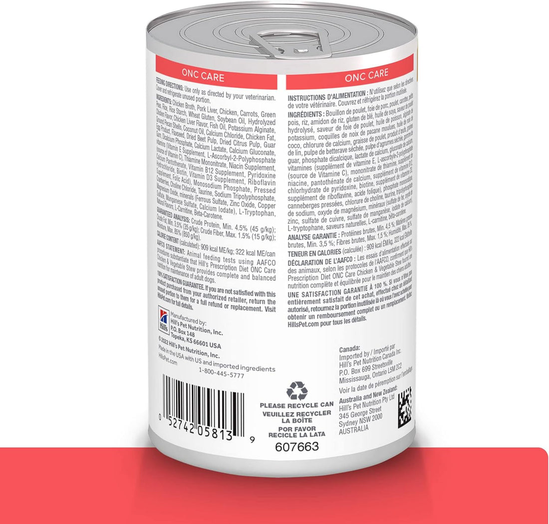 Hill's Prescription Diet ONC Care Wet Dog Food