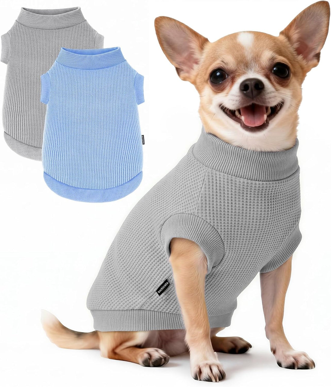 3 Pack Dog Shirt for Small Supplies Functional Waffle Dog Clothes
