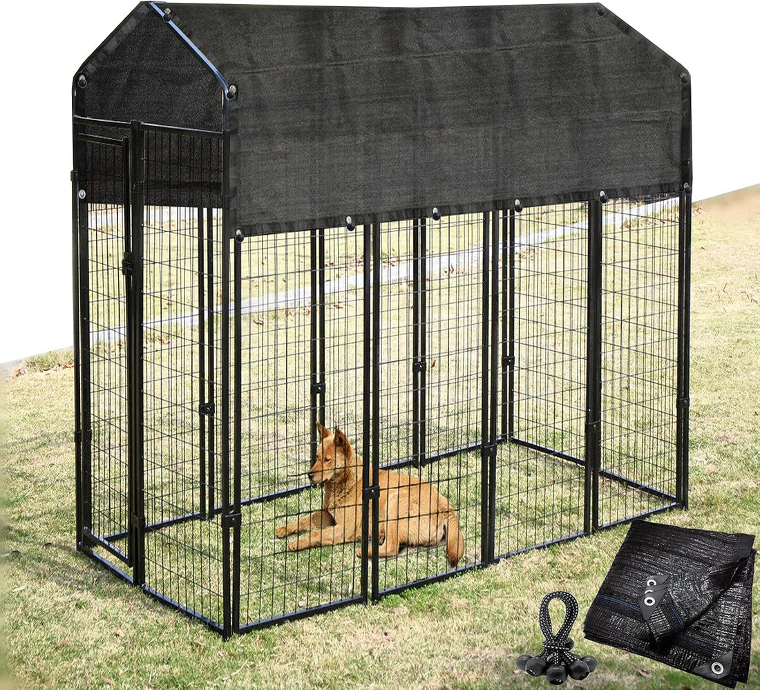 Dog Kennel Shade Cover 90% Sunblock Shading Cloth Net Mesh Tarp 10x10