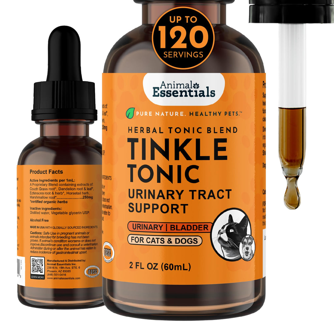 Animal Essentials Tinkle Tonic - Dog & Cat Urinary Tract Support