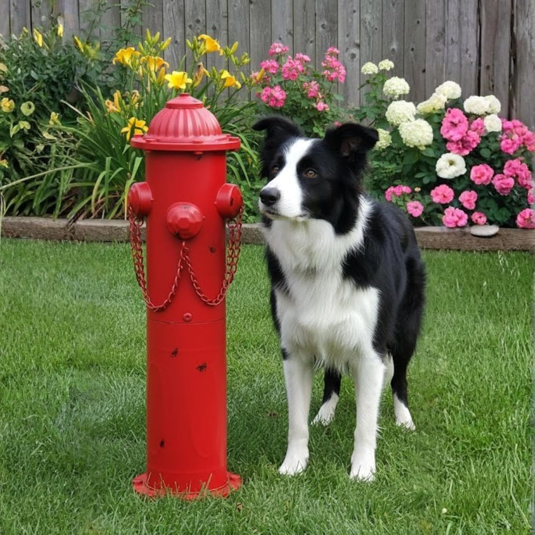 Metal Fire Hydrant for Dogs to Pee On 7.7" for Indoor Training