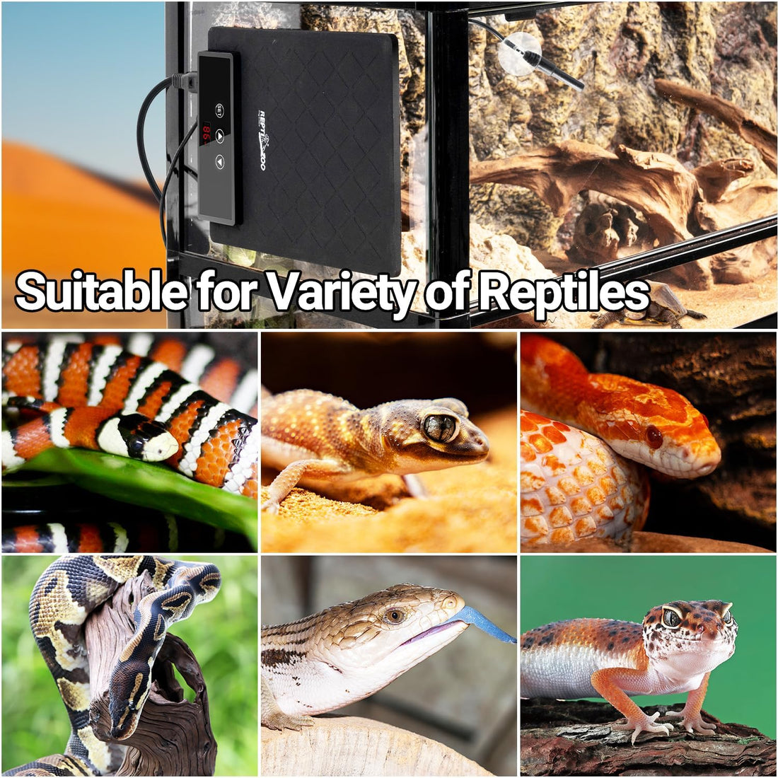 REPTI ZOO Reptile Heat Pad 6"x 8"
