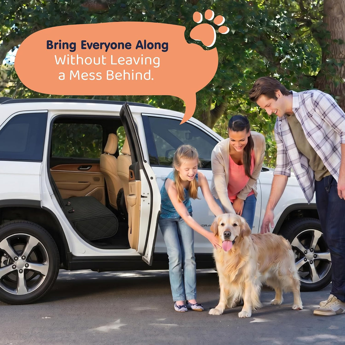 Bench Back Seat Cover for Dogs
