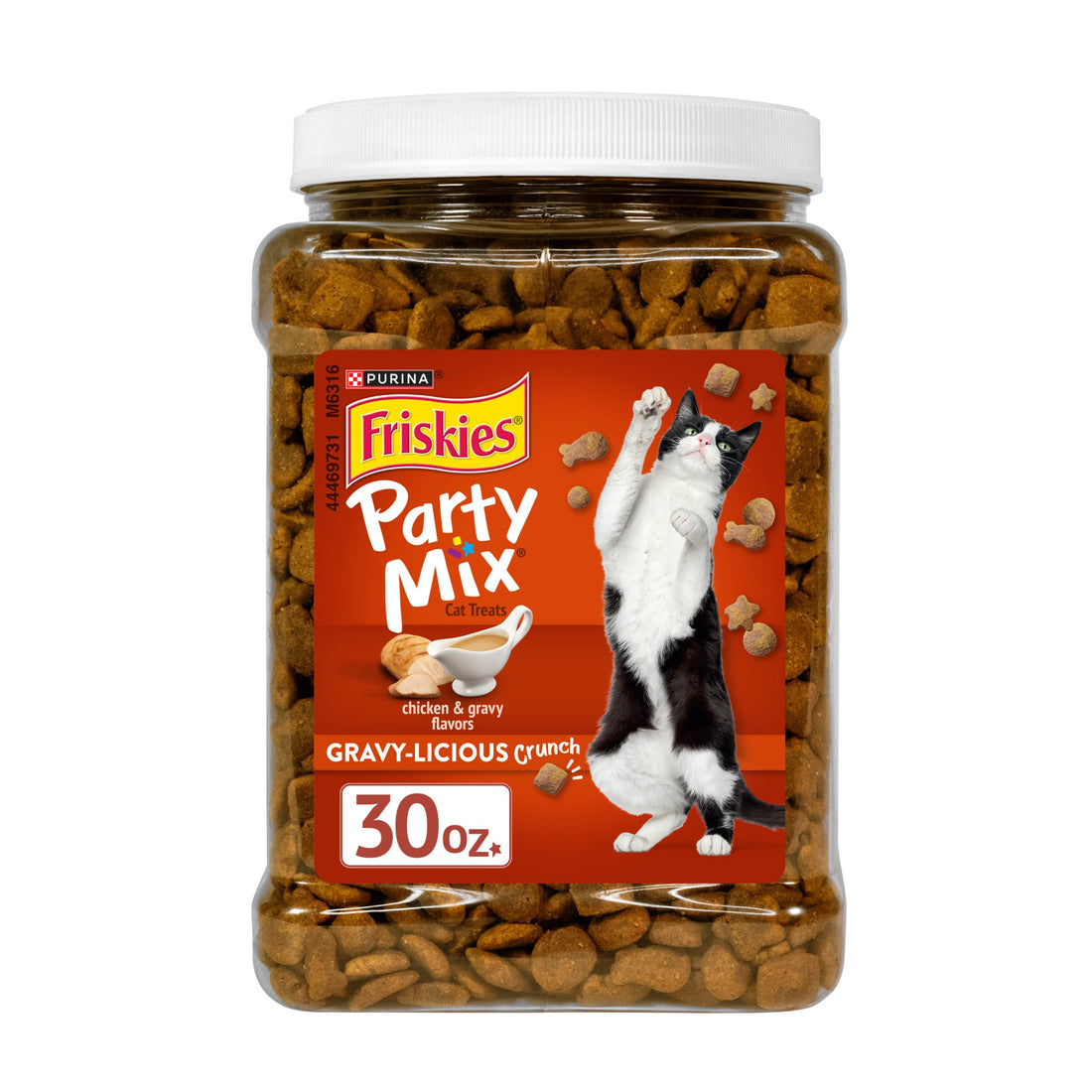 Purina Friskies Party Mix Gravy-Licious Crunch Chicken and Gravy