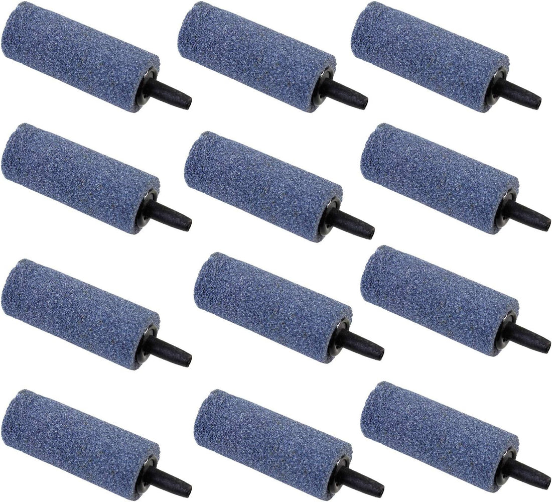 AQUANEAT Aquarium Air Stones 1 inch 12 Pack, Bubble Stone