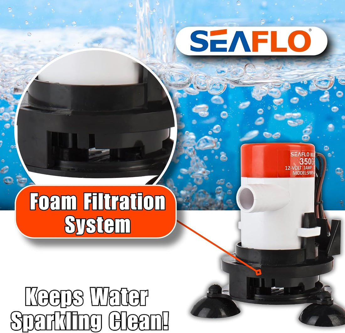 SEAFLO 10 Series Portable Livewell Aerator Kit - 12V, 350 GPH