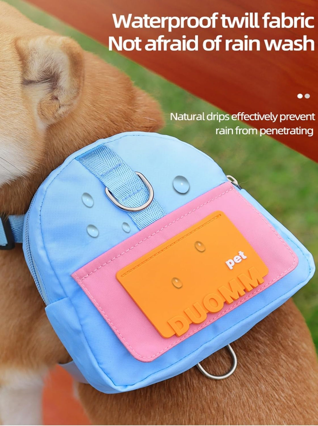 Backpack for Small Dogs to Wear,Dog Backpack with Leash