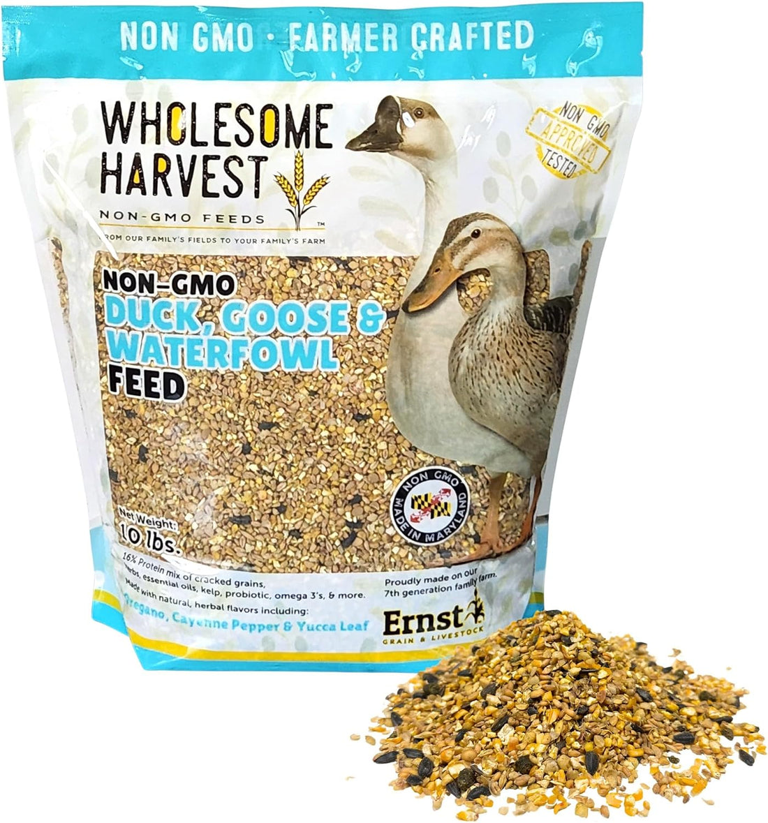 Wholesome Harvest Duck, Goose, Waterfowl Layer Feed 10 lb