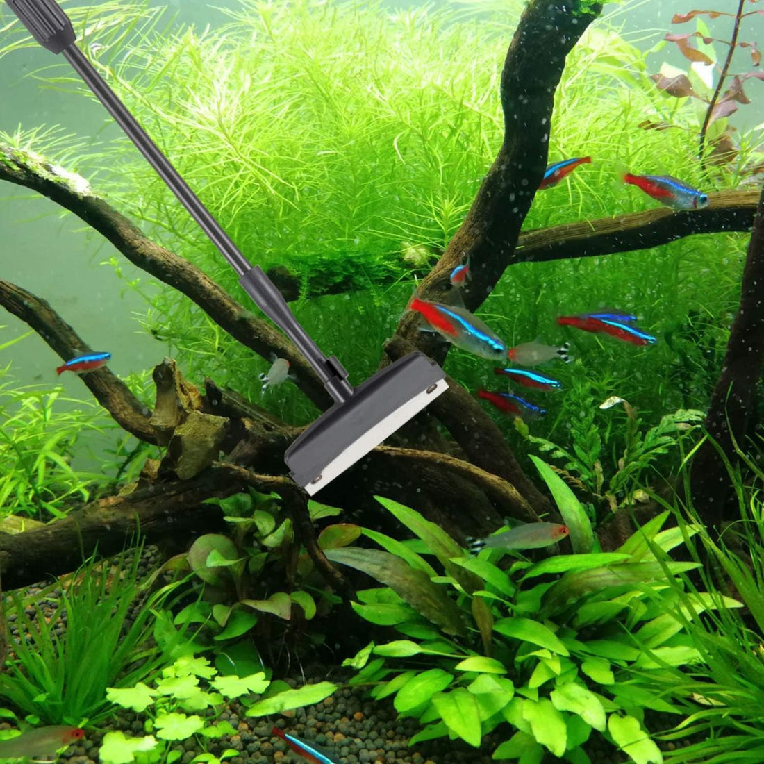 hygger Fish Tank Cleaner 6 in 1 Aquarium Cleaning Tool Kit Al-gae