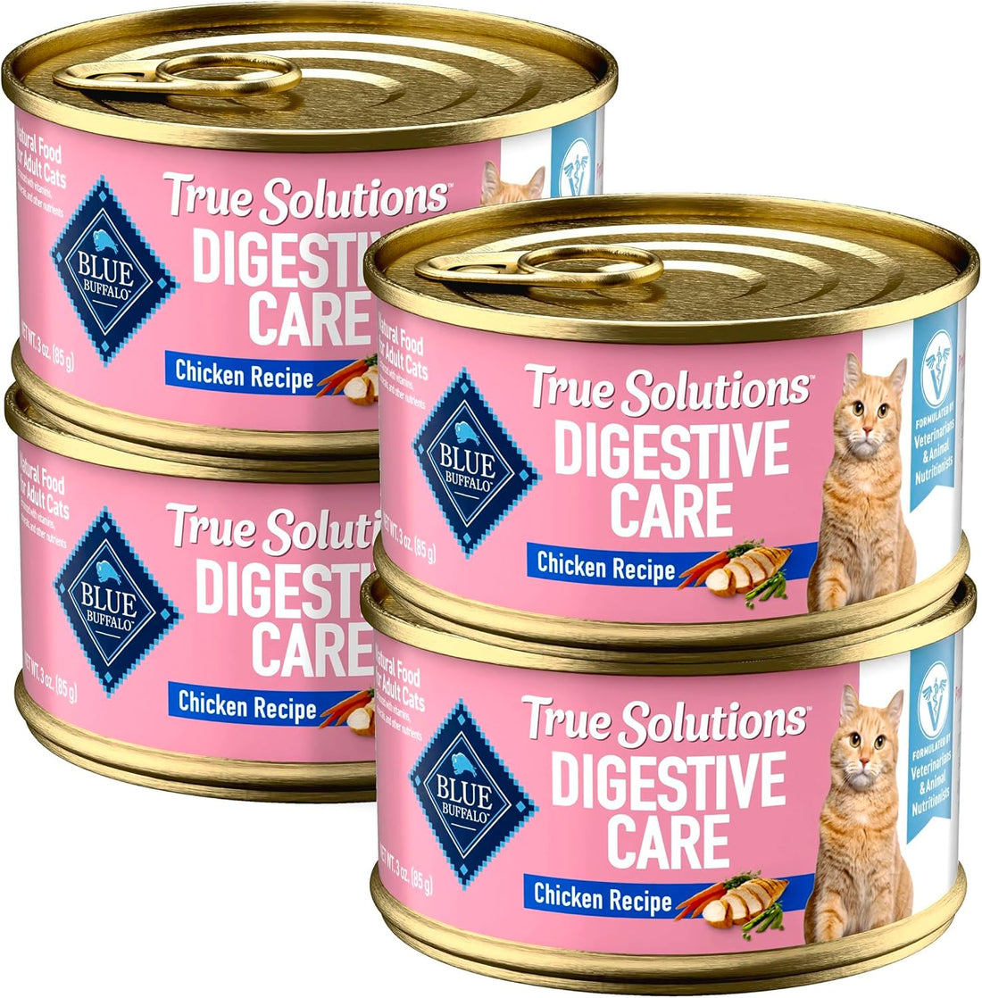 Blue Buffalo True Solutions Digestive Care Chicken Cat Food, 3 oz