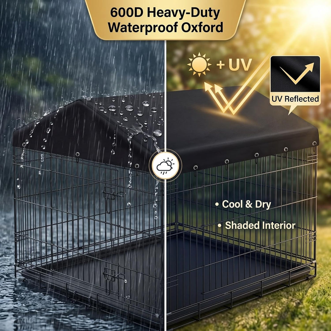 Outdoor Dog Kennel Cover 5'x10'