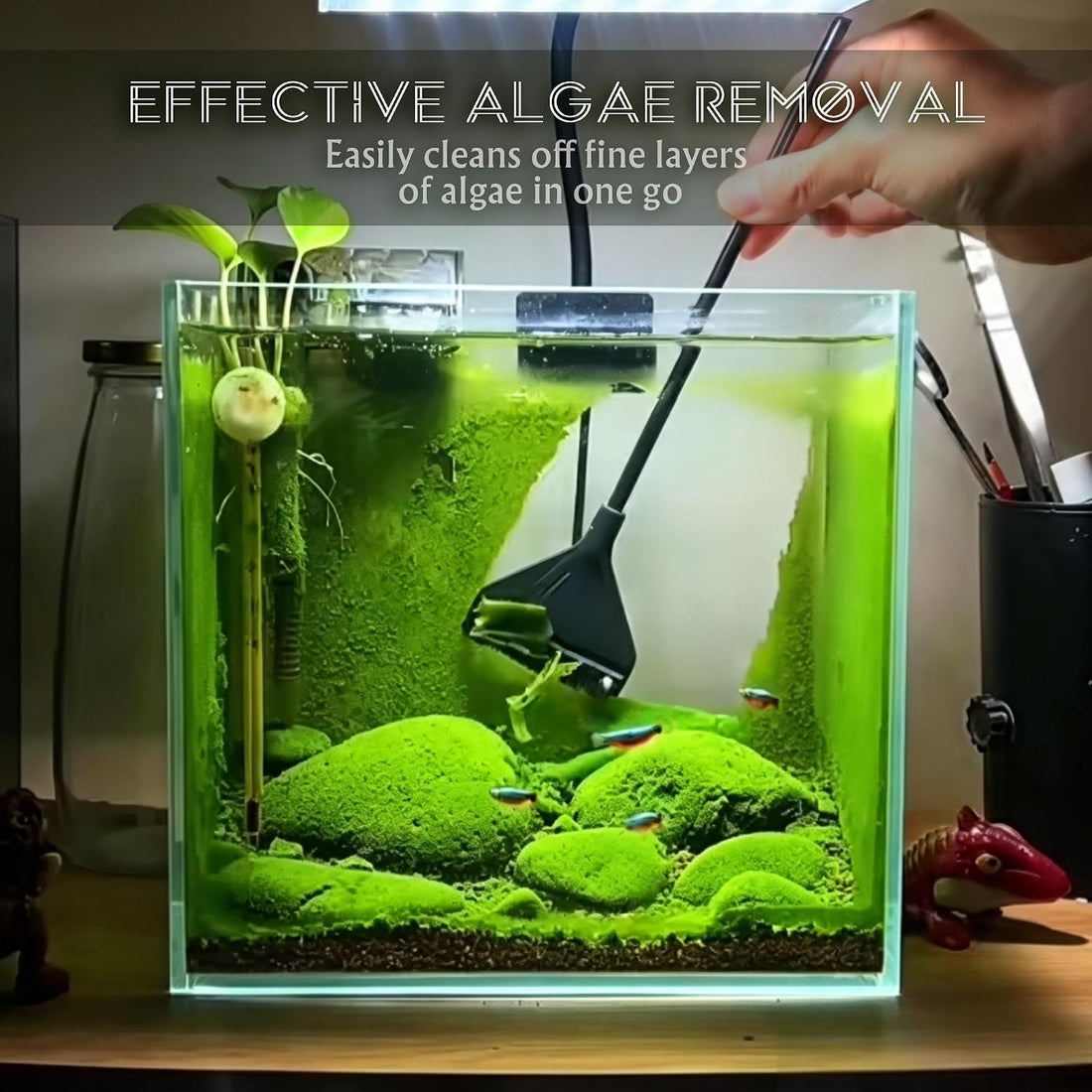 Fish Tank Cleaner Kit, 3 in 1 Aquarium Cleaning Tools