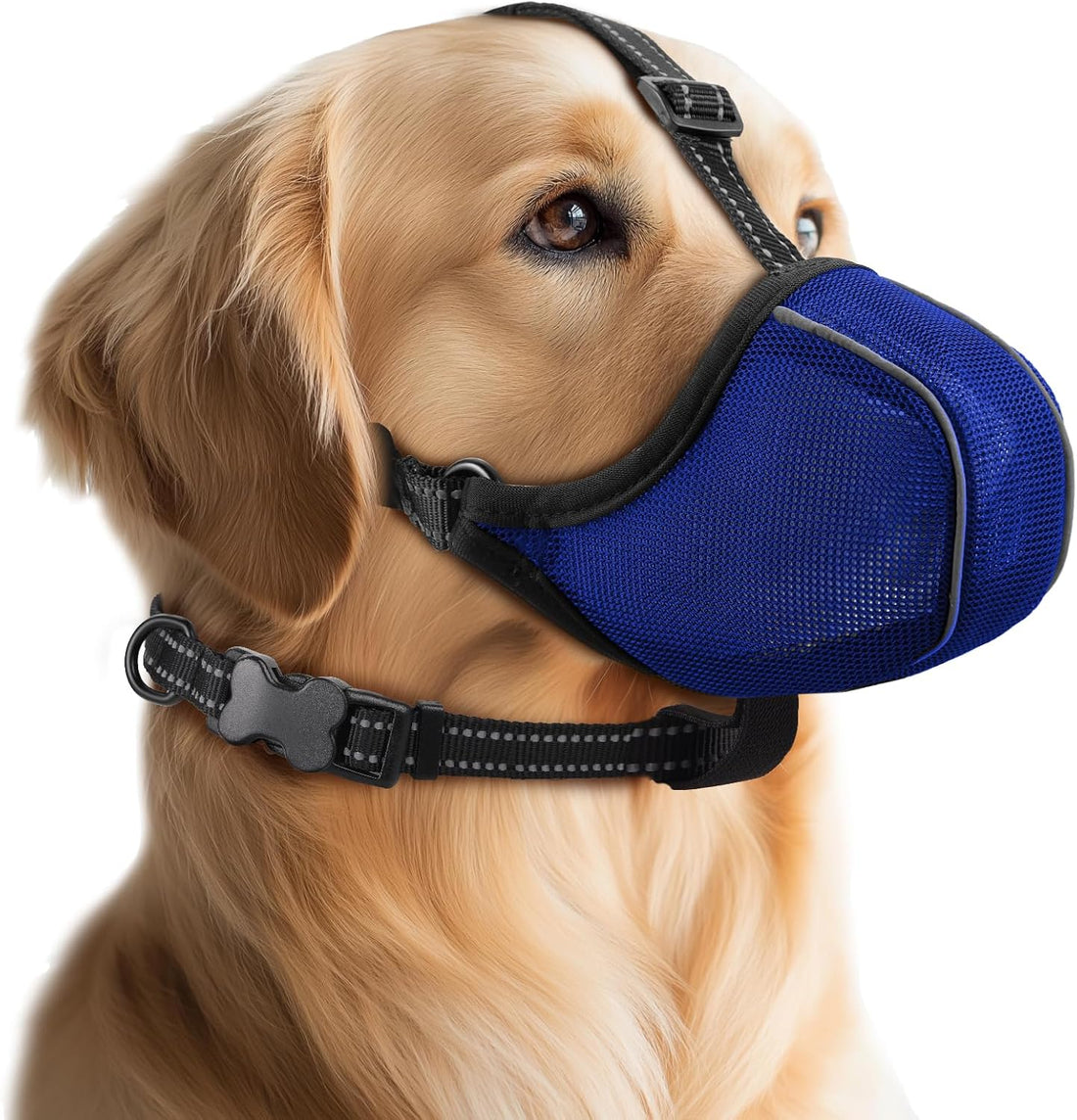 BONTHEE Dog Muzzle,Soft Nylon Muzzles Anti Biting Barking