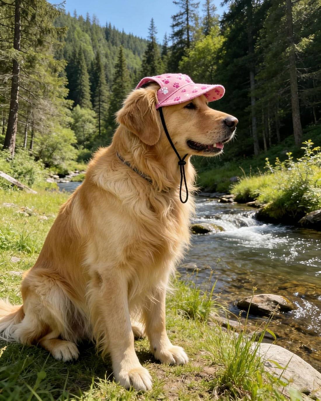PET SHOW Paw Print Dog Baseball Cap Dog Visors for Small Doggy Cats