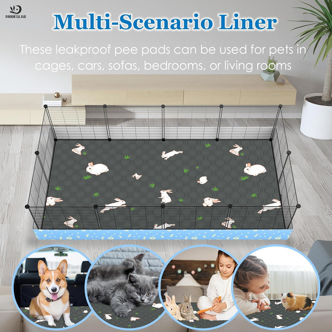 2-Pack Guinea Pig Cage Liner