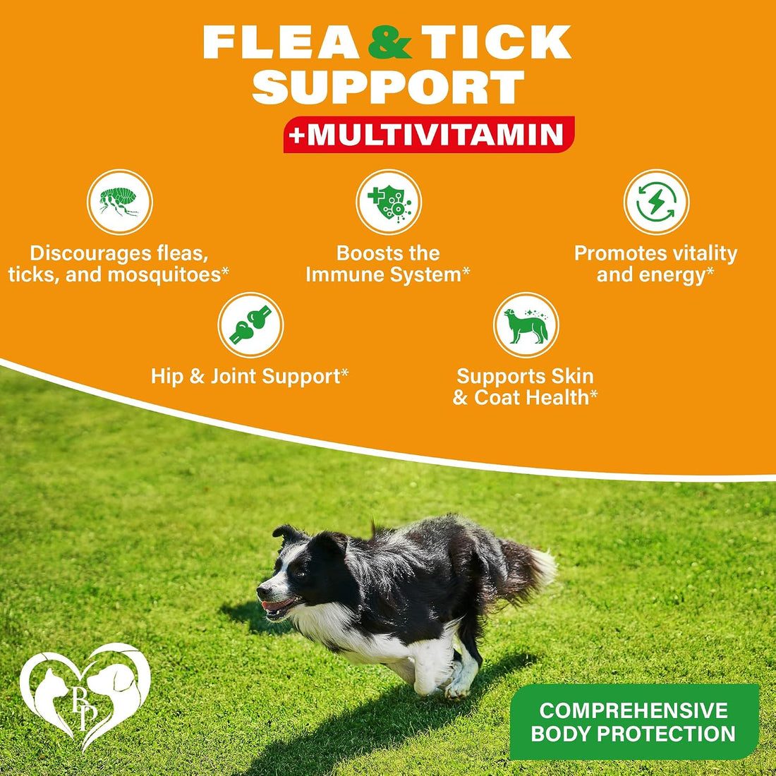 Beloved Pets Flea & Tick Support Soft Chews for Dogs + Multivitamin