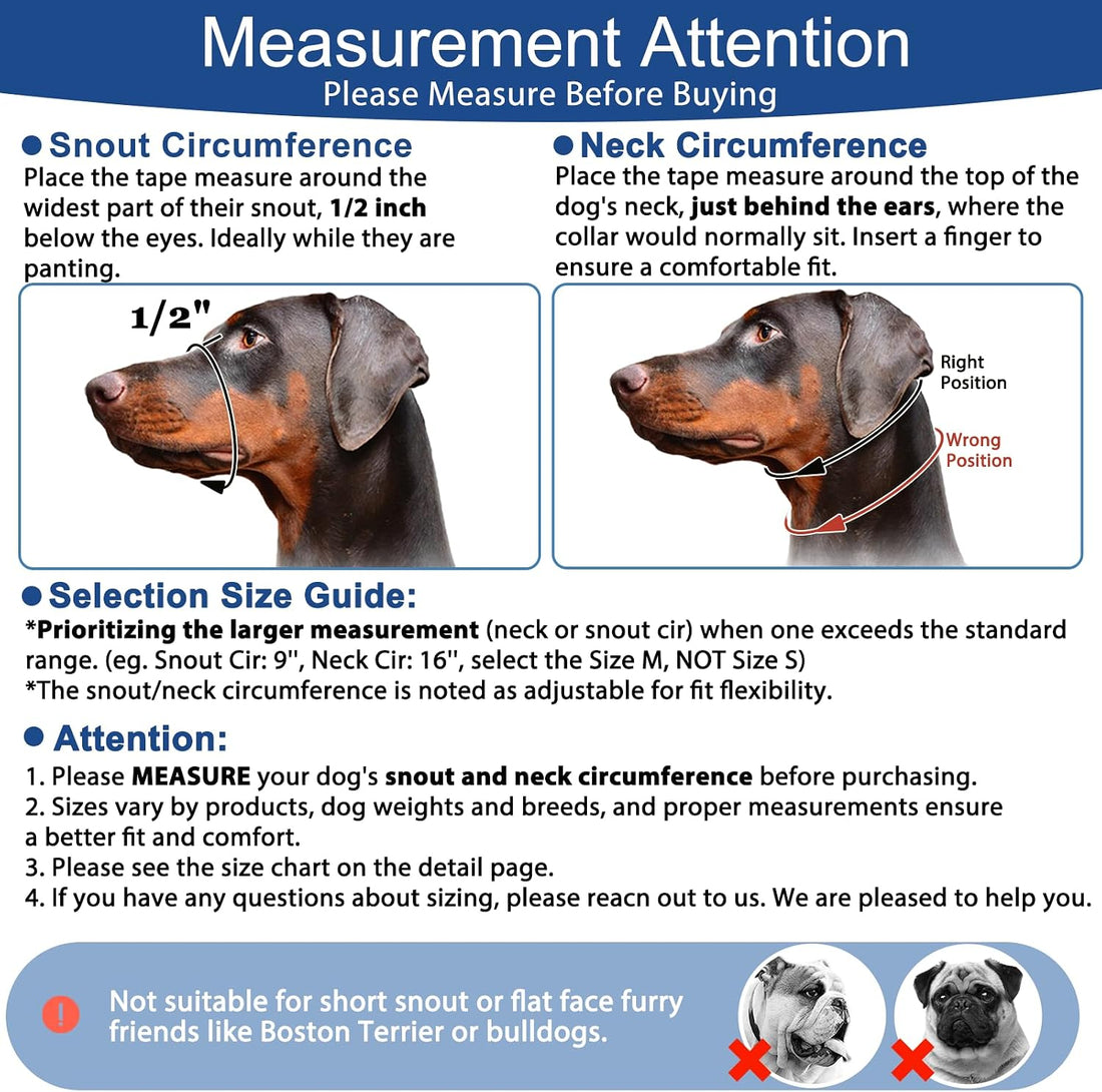 BARKLESS Dog Head Collar, Reflective Head Halter for Small Medium Dogs