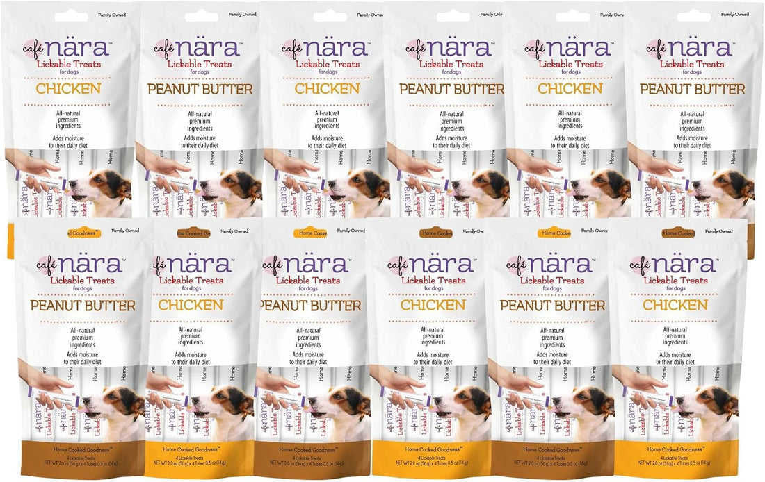 Café Nara Chicken Flavored Lickable Treats for Dogs - Pack of 6