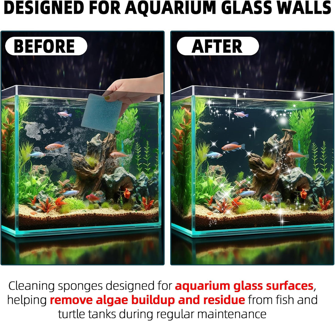 TonGass 6 Pack Aquarium Cleaning Sponges