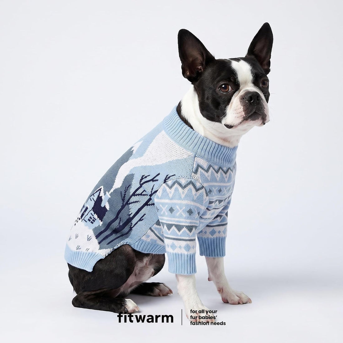 Fitwarm Yeti Dog Jacquard Sweater