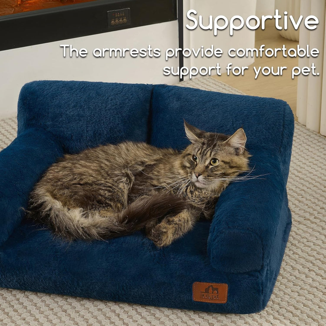 Hollypet Small Dog Large Cat Bed Puppy Couch Beds for Pets up to 25