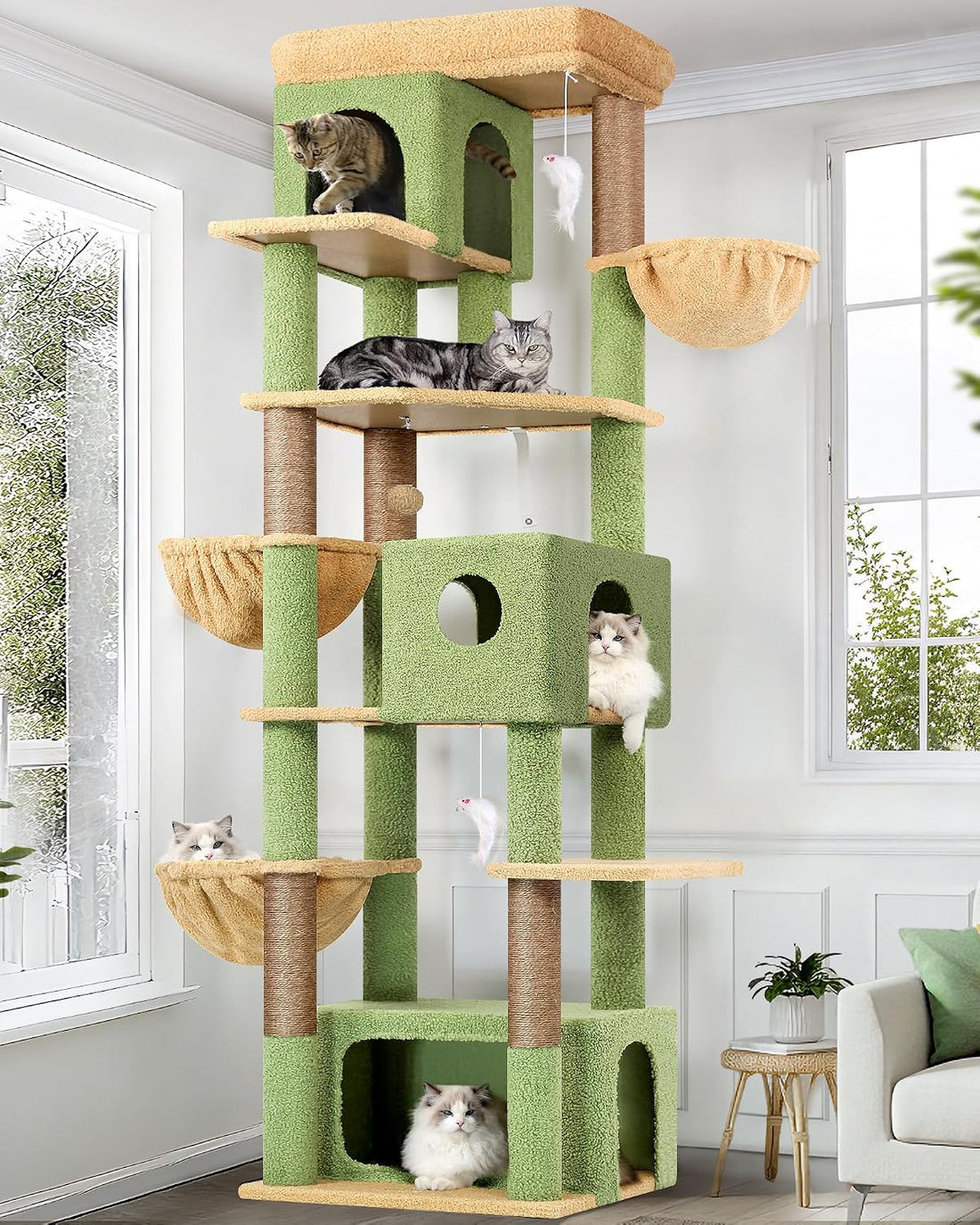 Globlazer Large Cat Tree, 80in Tall Climbing Tower, F80F