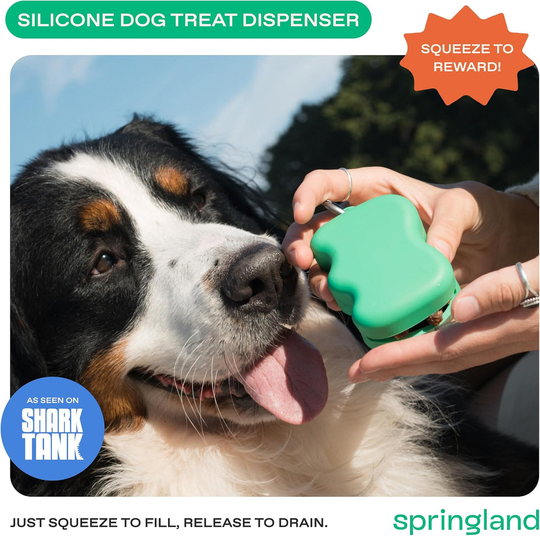 Springer Dog Treat Pouch for Effort-Free Squeeze Dispensing