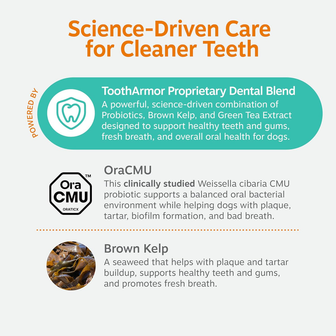 Zesty Paws Probiotic Dental Powder for Dogs Teeth - Fights Plaque